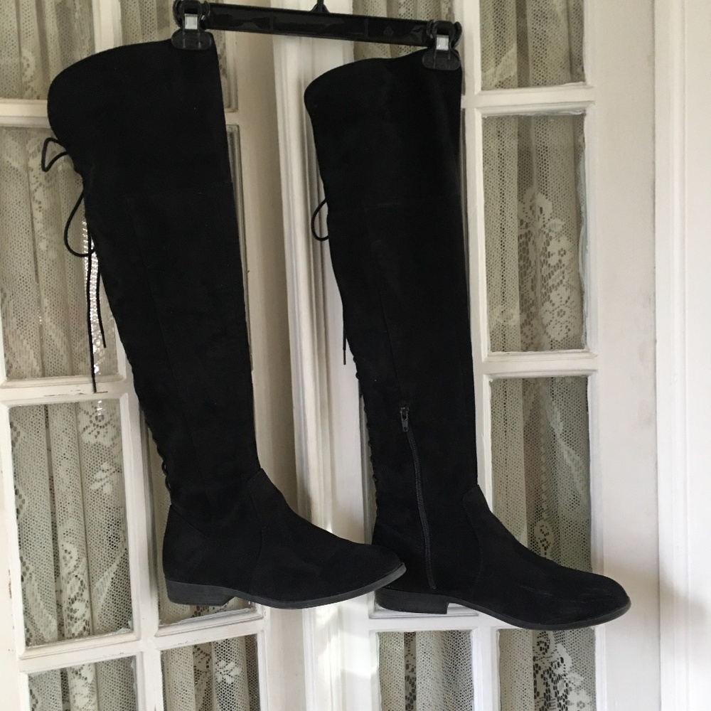 HP: L4L Over The Knee Suedette Boots - 10M